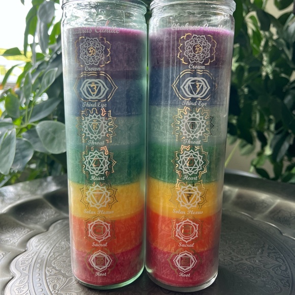 2 Chakras Pillar Candles - Picture 2 of 3